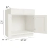 Silk Ivory - RTA Sink Base Cabinet 33"