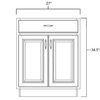 Base Cabinet 27"