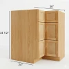 Coastal Rye - RTA Corner Drawer Base Cabinet 36"