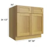 Coastal Rye - RTA Sink Base Cabinet 33"