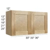 Coastal Rye -  RTA Bridge Wall Cabinet 33" x 15"