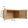 Coastal Rye - RTA Refrigerator Wall Cabinet 36" x 24"