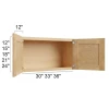 Coastal Rye -  RTA Bridge Wall Cabinet 33" x 12"
