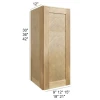 Coastal Rye -  Wall Cabinet 09" x 36"