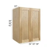 Coastal Rye - RTA Utility Wall Cabinet 30" x 30" x 24"