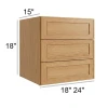 Coastal Rye - Wall 3 Drawer 18"