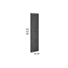 Ebony Shaker - Matching Tall End Panel 90"