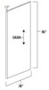 It Measures 36"H X 96"W X 1/2"D Thick