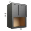 Ebony Shaker - RTA Microwave Wall Cabinet 30" x 36"