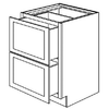 Coastal Rye -Assembled Two Drawer Base Cabinet - 24"