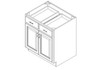 Base Cabinet 30" left view