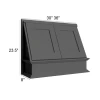 Ebony Shaker - RTA Range Hood Fronts