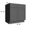 Ebony Shaker - Sink Base Cabinet 33"