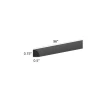Ebony Shaker - Shoe Moulding