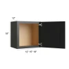Ebony Shaker - RTA Wall Cabinet 12" x 18"