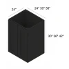 Ebony Shaker -  RTA Utility Wall Cabinet 24" x 30" x 24"