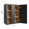 Ebony Shaker -  RTA Wall Blind Corner Cabinet 27" x 30"