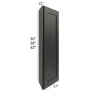 Ebony Shaker - RTA Angled End Wall Cabinet 12" x 30"