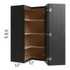 Ebony Shaker - RTA Wall Easy Reach Cabinet 30"