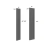 Ebony Shaker -  Wall Fluted Filler 3" x 42"
