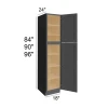 Ebony Shaker -  RTA Utility Cabinet 18" x 96"