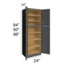 Ebony Shaker -  RTA Utility Cabinet 24" x 90"