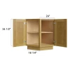 Burnt Sugar Shaker - Angled End Base Cabinet