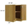 Burnt Sugar Shaker - RTA Base Easy Reach Cabinet 33"
