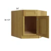 Burnt Sugar Shaker - RTA Diagonal Corner Sink Base Cabinet 36"