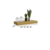 Burnt Sugar Shaker - Free Floating Shelf 42"