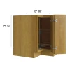 Burnt Sugar Shaker -  RTA Lazy Susan Base Cabinet 33" x 12"
