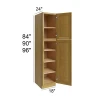 Burnt Sugar Shaker -  RTA Utility Cabinet 18" x 96"