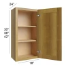 Burnt Sugar Shaker -  RTA Utility Wall Cabinet 18" x 30"x24"