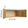 Burnt Sugar Shaker -  RTA Bridge Wall Cabinet 36" x 21"