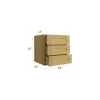 Burnt Sugar Shaker - RTA Wall 3 Drawers 24"H