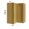 Burnt Sugar Shaker - RTA Wall Easy Reach Cabinet 42"