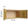 Burnt Sugar Shaker - RTA Refrigerator Wall Cabinet 36" x 15"