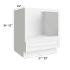 Vail White - Base Microwave Cabinet 27