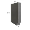Westport  - RTA Spice Drawer Base Cabinet 6"