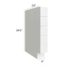 Vail White  - RTA Spice Drawer Base Cabinet 6"