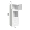 Vail White -  RTA Universal Oven Cabinet 33" x 84"