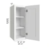 Vail White - RTA Wall Cabinet 12" x 36"