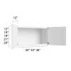Vail White - RTA Bridge Wall Cabinet 30" x 21"