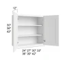 Vail White - RTA Wall Cabinet 36" x 36"