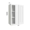 Vail White -  RTA Wall Blind Corner Cabinet 27" x 42"