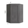 Westport - RTA Wall Diagonal Corner Cabinet 24" x 36"