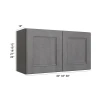 Westport -  RTA Refrigerator Wall Cabinet 33" x 15"