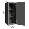 Quik Silver - RTA Wall Cabinet 12" x 36"
