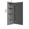 Quik Silver - RTA Angled End Wall Cabinet 12" x 30"