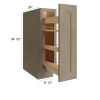 Manatee Gray - RTA Base Spice Rack 9"